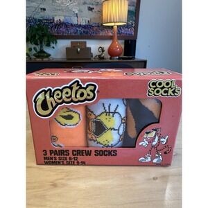 Odd Sox CHEETOS Crew Length Socks 3 Pairs Gift Set Men's‎ 8-12/Women's 9-14 NEW